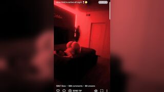 Sara Gold black & red lighting OF LIVE 1/25/25 (3)