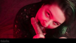 Seductive POV blowjob